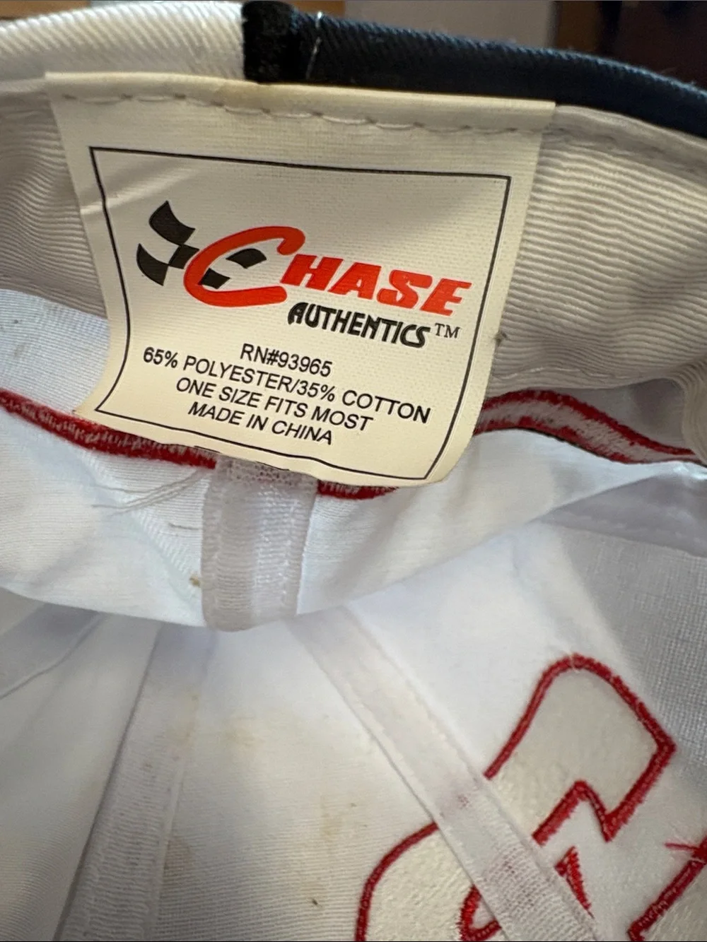 Dale Earnhardt Nascar White Black Red Number 3 Racing Cap